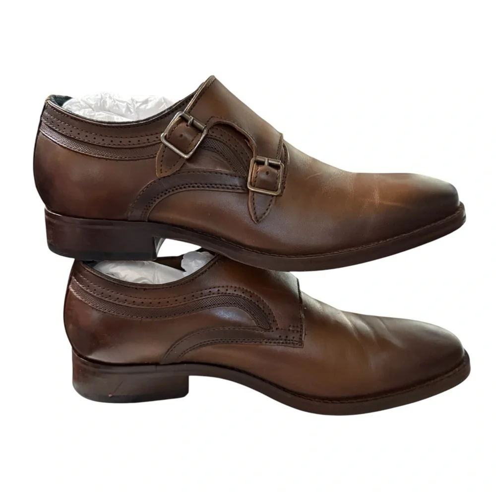 Johnston & Murphy Danridge Double Buckle Monk Strap Shoes · Size 9 Men’s